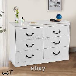 White Chest of Drawers Large Cabinet Tall Wide Storage Bedroom Furniture Dresser