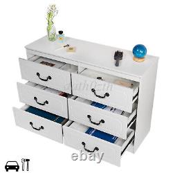 White Chest of Drawers Large Cabinet Tall Wide Storage Bedroom Furniture Dresser