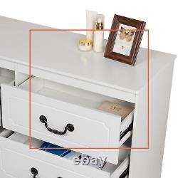 White Large Wide Chest Of 6 Drawers Bedroom Drawer Chests Storage Unit Cabinet