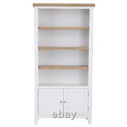 White & Washed Oak Bedside Cabinet Chests of Drawers Wardrobe Beds Eartham