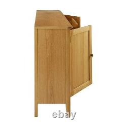 Alba Oak Grand Buffet Cabinet 3 Tiroir 2 Porte Large Scandi Store Cupboard