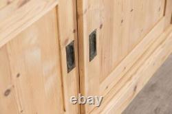 Armoire de cuisine Vintage en pin, grande armoire de garde-manger en bois de ferme