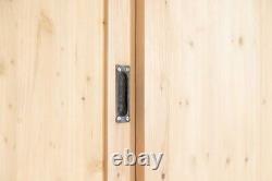 Armoire de cuisine Vintage en pin, grande armoire de garde-manger en bois de ferme