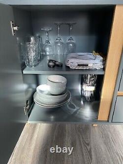 Buffet Otto Grand 2 Portes avec Tiroir en Gris