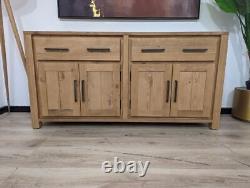 DFS Narelle Chêne Naturel Grand Buffet à 2 Tiroirs Prix de Vente au Détail £799