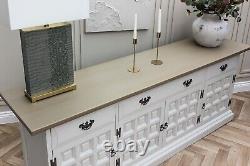 Grand Buffet en Chêne Massif Toledo pour Cuisine Console Showhome