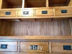 Grande commode en chêne massif Oak Furnitureland Original Rustic avec 7 tiroirs - Prix de vente recommandé de £1099.99
