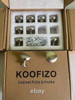 Grande quantité de boutons de porte/tiroir en acier inoxydable chromé poli (150 paquets de 10 pièces)