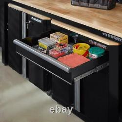 Husky Garage Base Cabinet Acier 1-drawer 2 Portes Noir (28'' W X 33 H X 18)