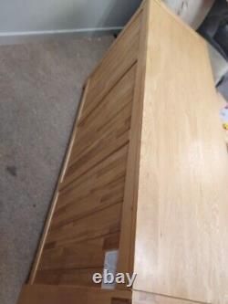 Jb Global Solid Wood Large Side Board Avec 3 Tiroirs Et 2 Tiroirs Cs W57
