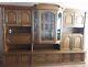 Large Vintage Allemand 1970 Solid Oak Schrank Wall Unit Drinks Cabinet, Sideboard