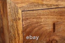 Meubles de salon en bois massif de manguier clair Dakota avec grands tiroirs (10L)