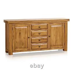 Oak Furnitureland Hercules Rustic Solid Oak Large Sideboard Prix de vente conseillé £549.99