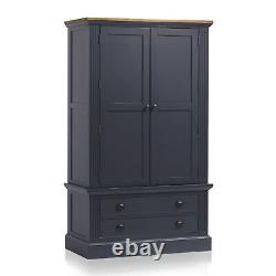 Oak Furnitureland Highgate Rustic Oak & Blue Hardwood Large Larder Prc 899,99 €