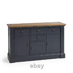 Oak Furnitureland Highgate Rustic Solid Oak & Blue Large Buffet Prc 394,99 €