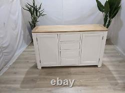 Oak Furnitureland Hove Natural Oak & Chalk White Large Buffet Prc 444,99 €