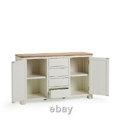 Oak Furnitureland Large Sideboard Storage Hove Natural Chêne Peint Prc 449,99 €