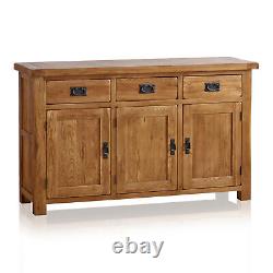 Oak Furnitureland Large Sideboard Storage Unit Rustic Solid Oak Prc 394,99 €