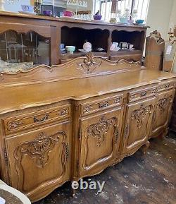 Vintage French Louis XV Style 4 Porte/4drawer Grand Buffet