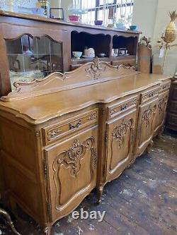 Vintage French Louis XV Style 4 Porte/4drawer Grand Buffet